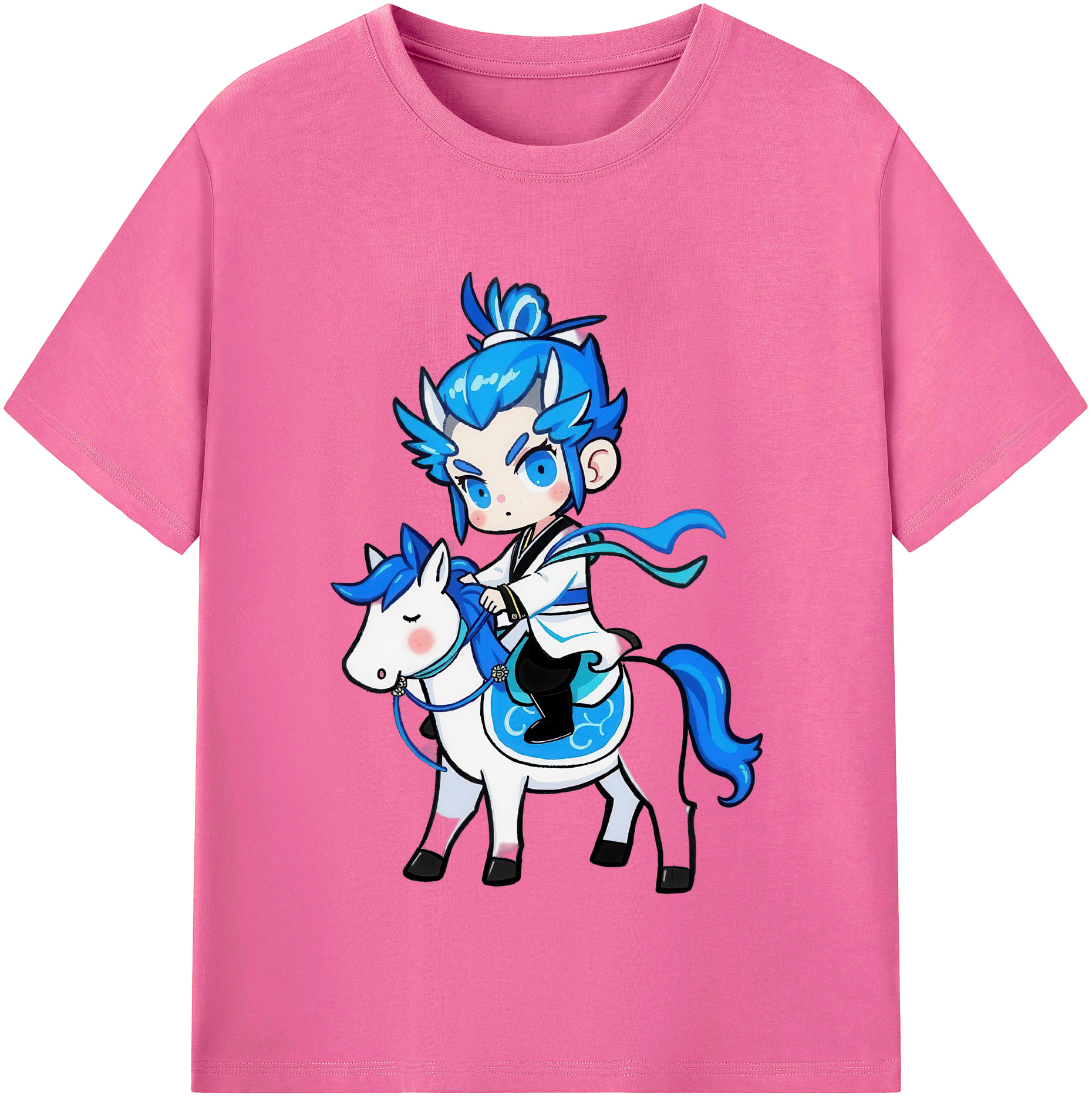 （画像用） Ne Zha 2 ナタ 魔童の大暴れ レディースカジュアルプリントTシャツ（綿100％）